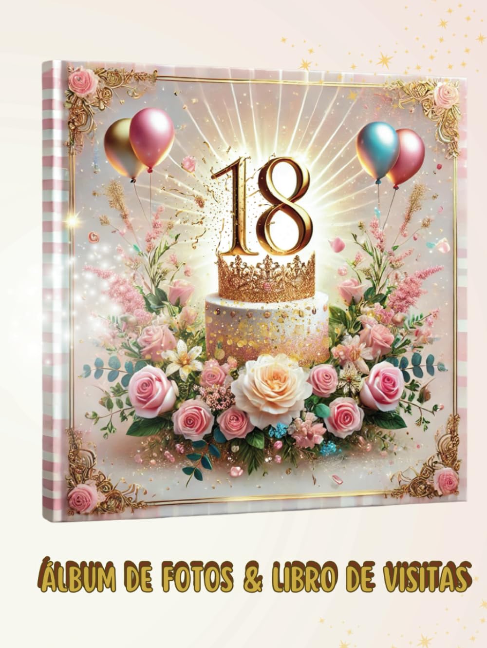 Album photo de naissance 18 ans livre d'or premium à couverture rigide