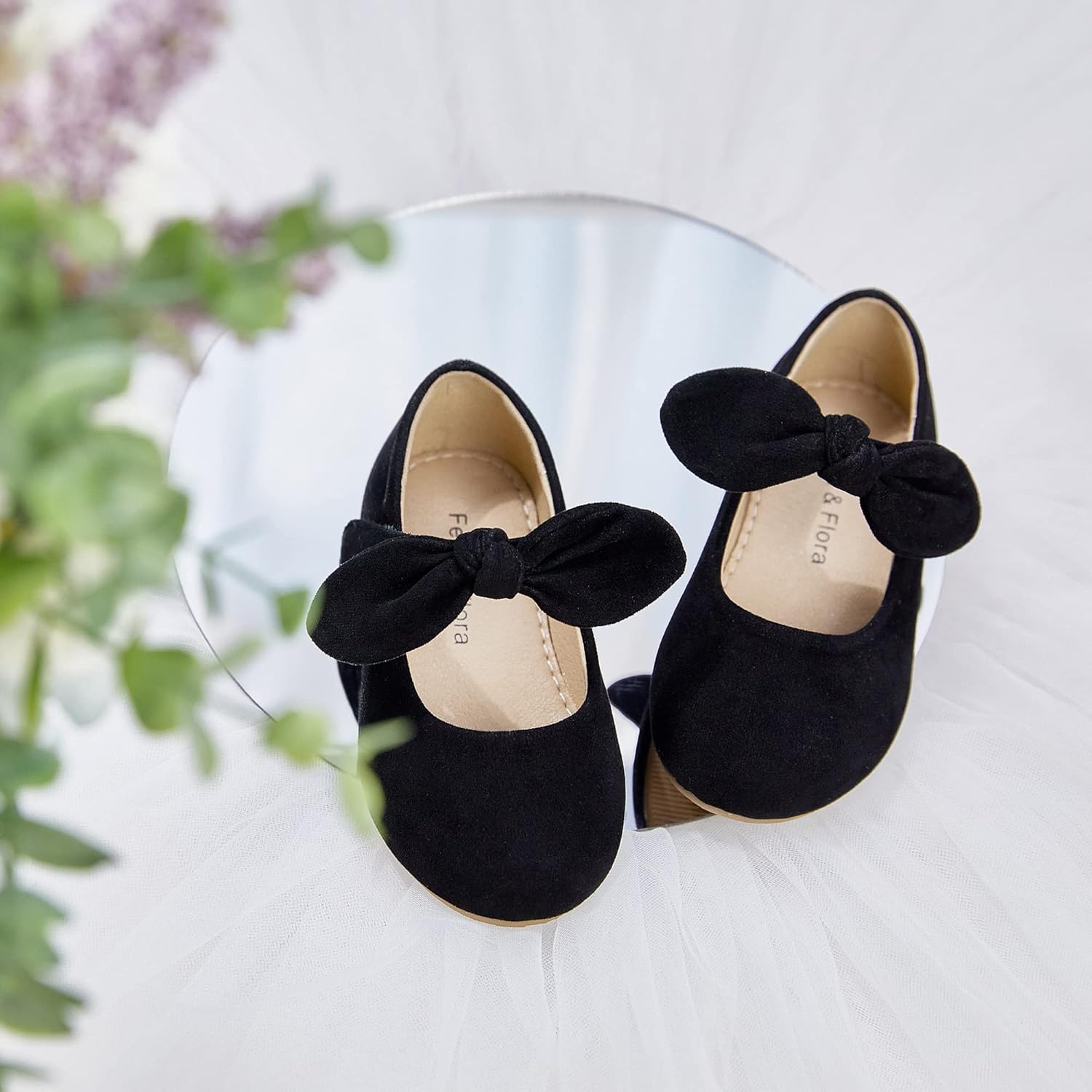 Felix & Flora Toddler Flower Girl Dress Shoes - Girl Ballet Flats Party School Shoes Wedding - Image 3