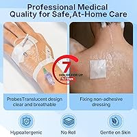Vista 4 de ClearShield Apósito de Película Transparente 4" x 4.75" Paquete de 50, Vendajes Impermeables Transpirables Hipoalergénicos, Parche Adhesivo