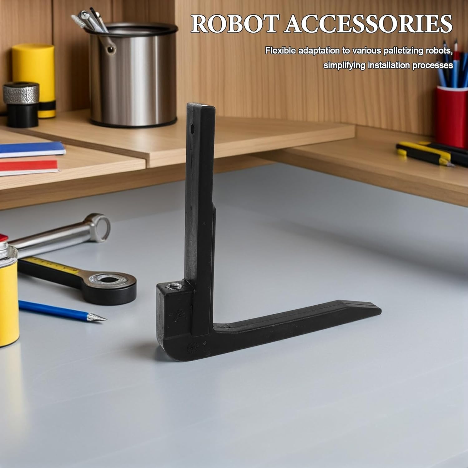 Palletizing Robot Gripper Arm Replacement with 203mm Black Finger for Stacking Machine Robotic End Effector Spare Parts for Industrial Automation