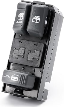 Master Power Window Switch for 1995-2000 Chevy Blazer Tahoe S10 GMC Yukon Sonoma Jimmy,Chevy & GMC C1500 C2500 C3500 K1500 K2500 K3500 Front Left Driver Side Window Door Lock Control 15151356 19244656