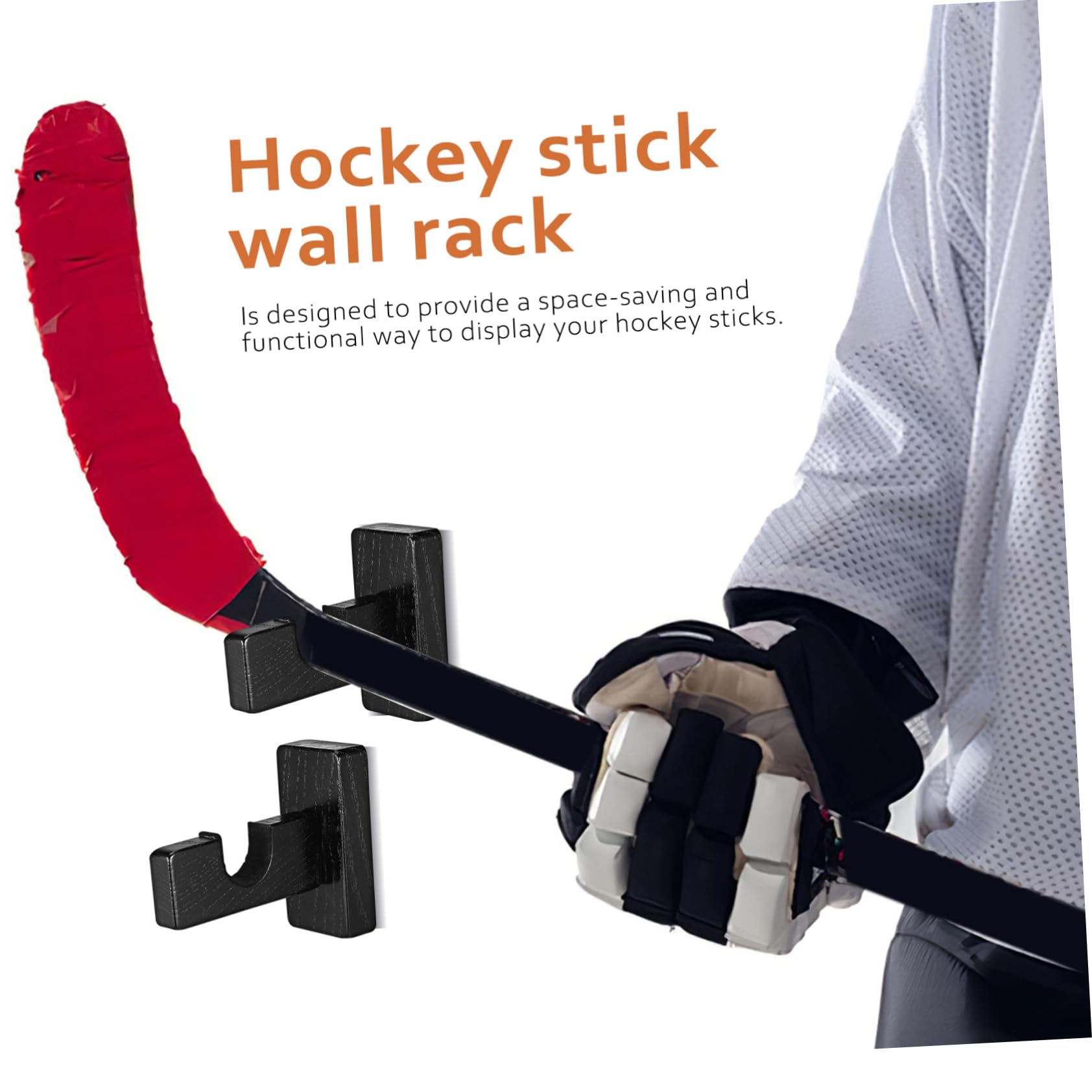 Hockeyschläger Wandhalterung für Ice Hockey Schläger Platzsparend Robust und Stilvoll zur Einfachen Aufbewahrung und Präsentation