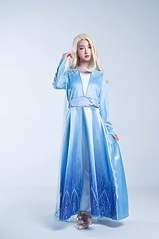 セール❣️アナと雪の女王2 冒険エルサ コスプレ 衣装 大人用 Dハロ 仮装 XL アナと雪の女王2 エルサ コスプレ衣装 ドレス 女王様風 アナ雪2