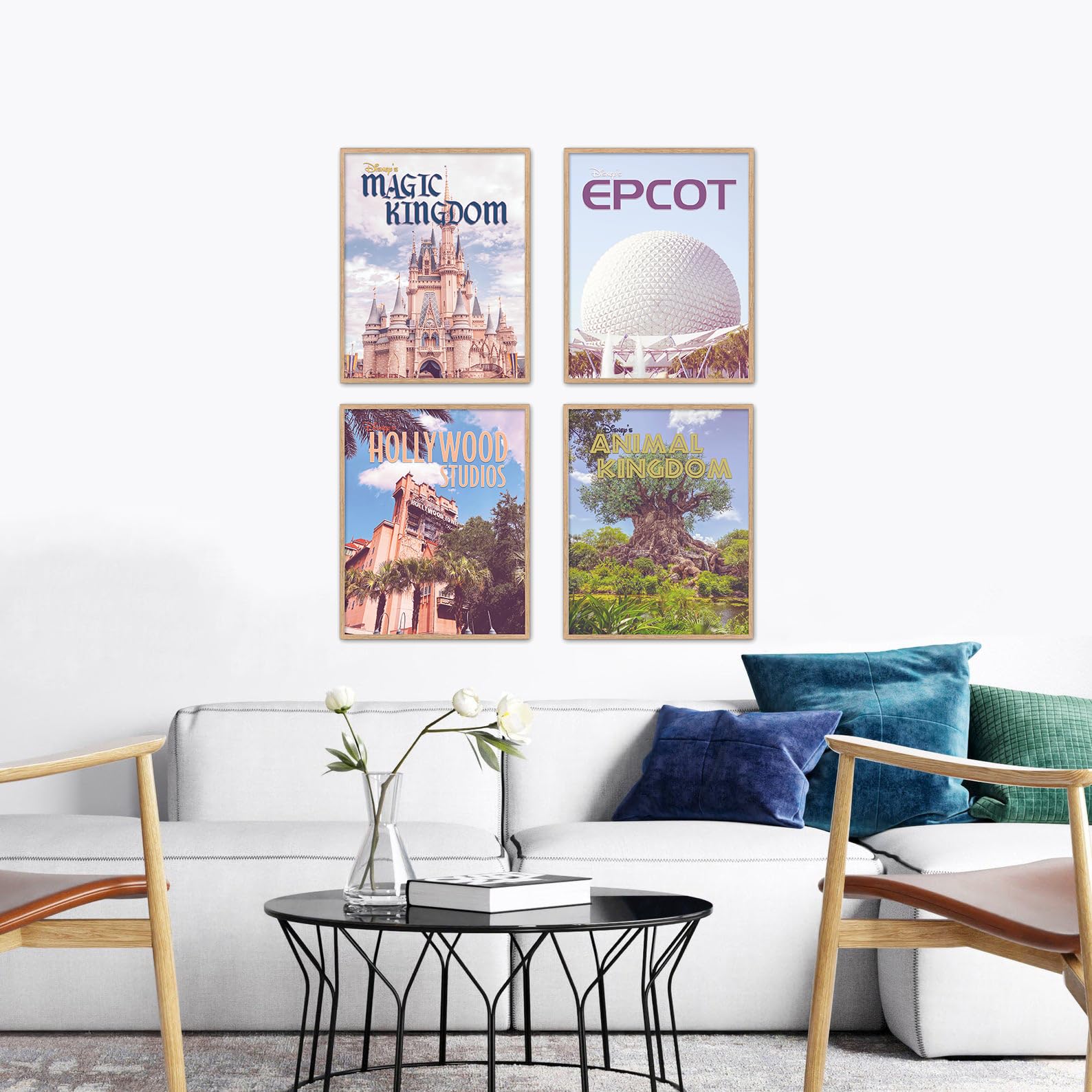 Amazon.com: Set of 4 Vintage Disney Parks Posters – Magic Kingdom