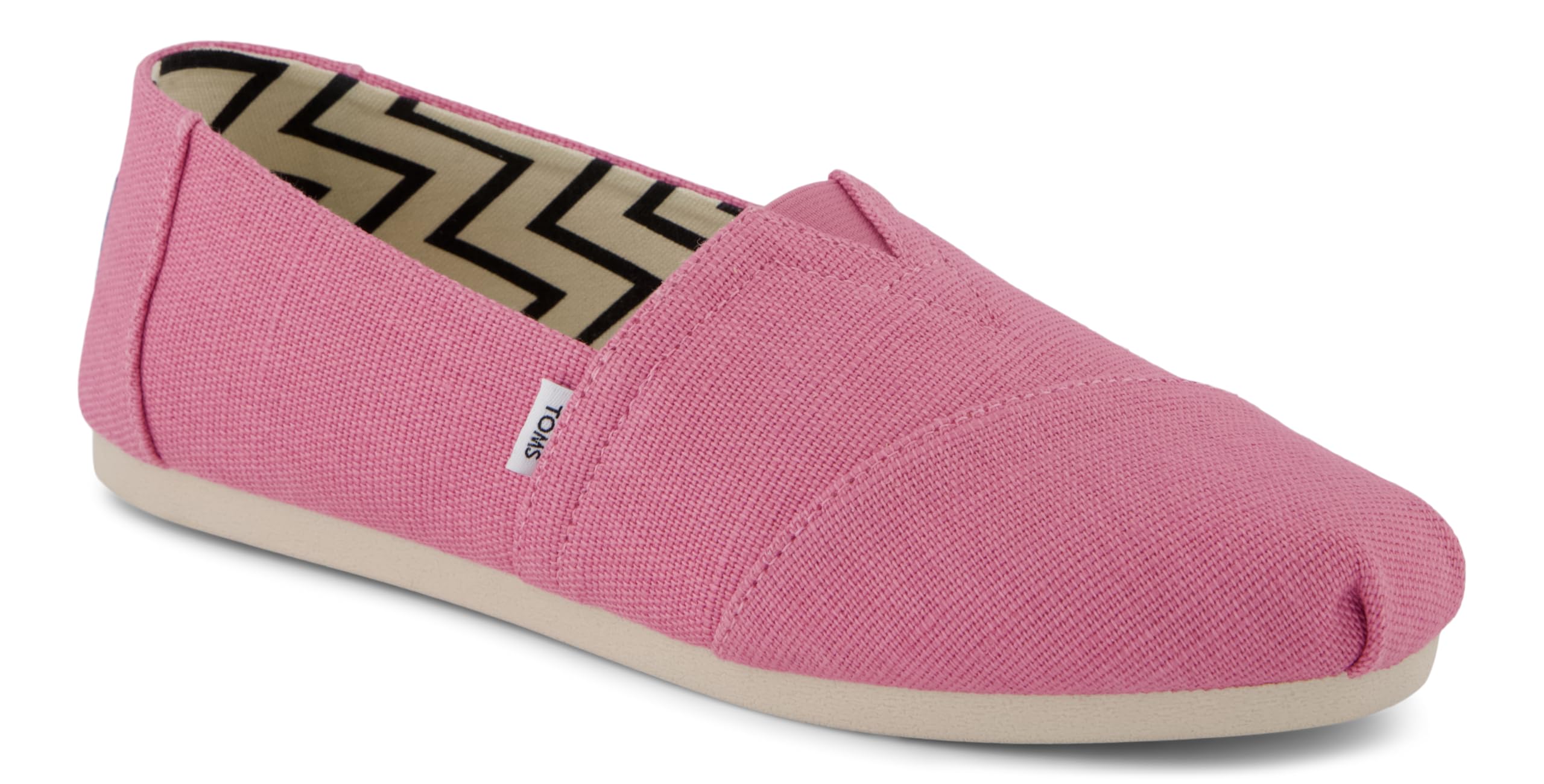 TOMS Women's Alpargata Classic Espadrille, Rose Pink Heritage Canvas, 5.5