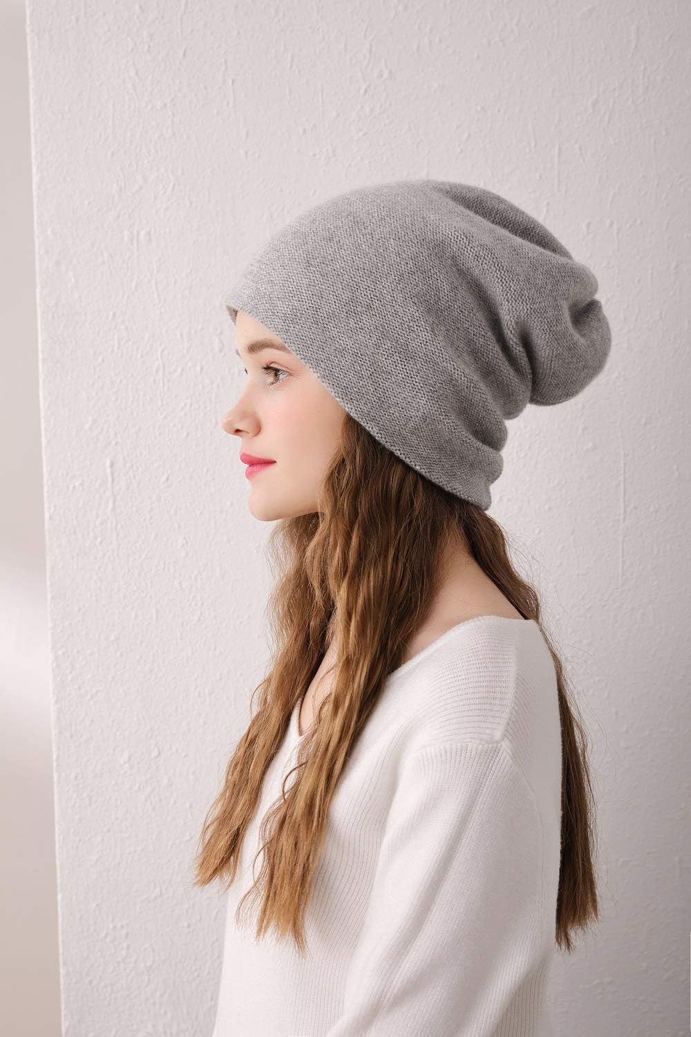 Aspen Double Layered 100% Cashmere Beanie High-Performance Cashmere Ski Beanie - Image 3