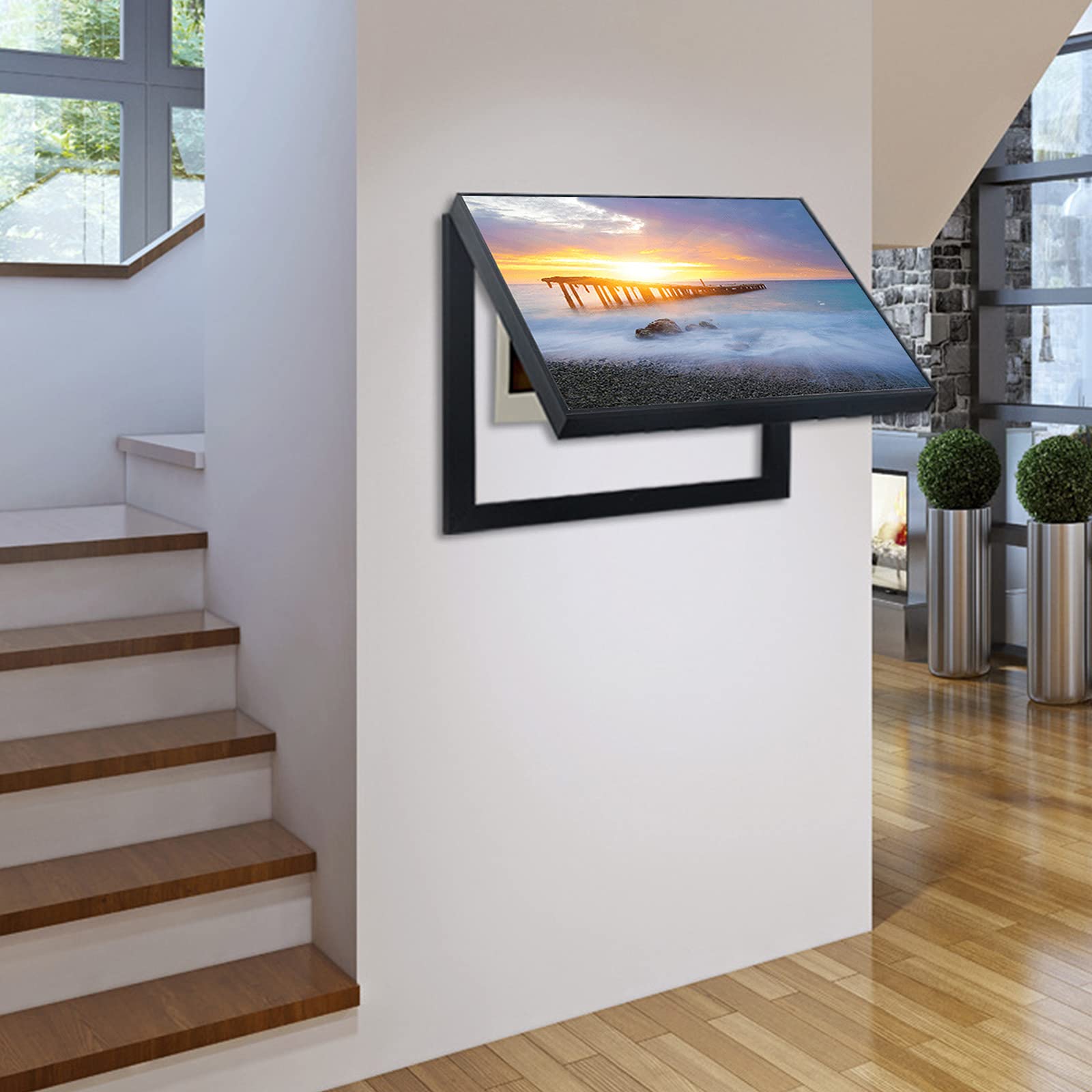 panneaux muraux décoratifs, Couvercle De Panneau Électrique Couvre-mètres De Lumière Peintures Décoratives 50 * 40 Cm Moderne Suspendu Amovible Créatif Électrique Interrupteur De Sécurité Suspendu Pei