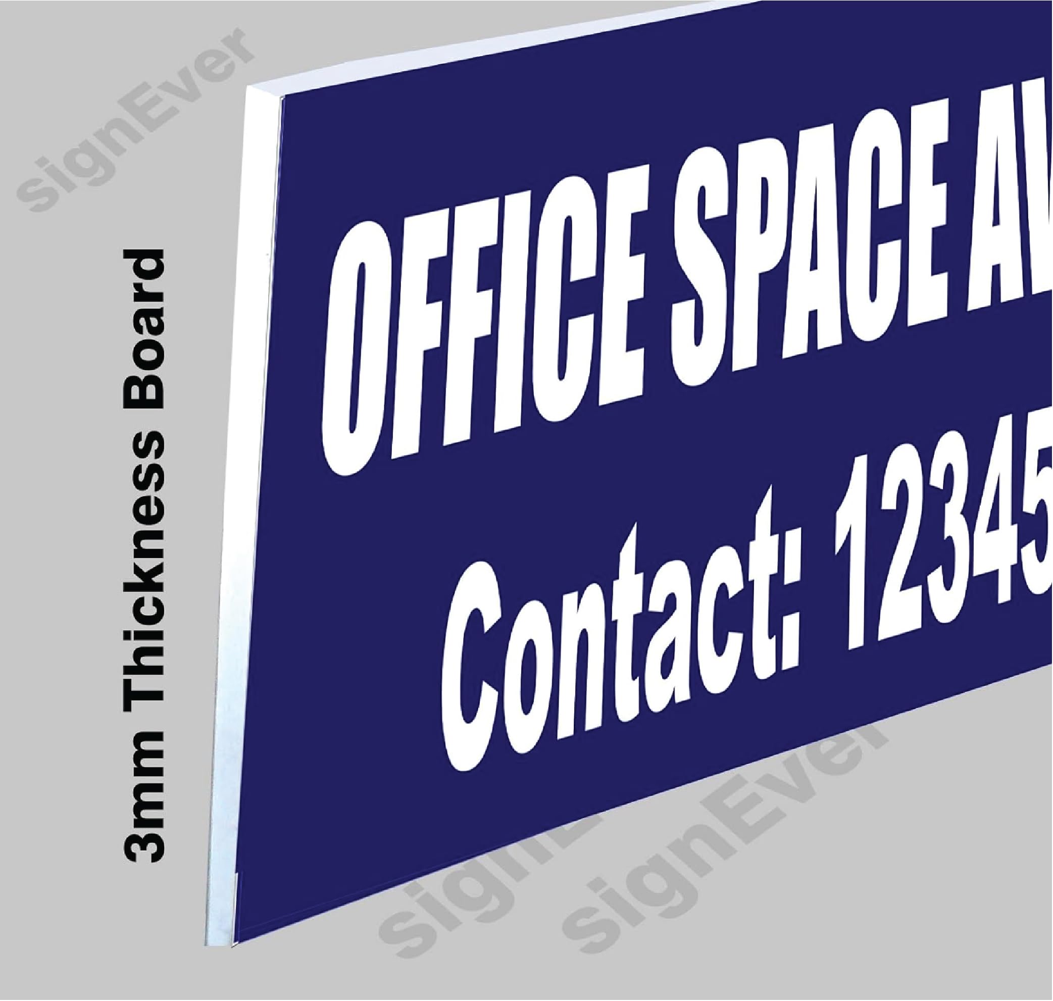 Buy SIGN EVER™ Office Space Available 3mm Sign Board With Custom