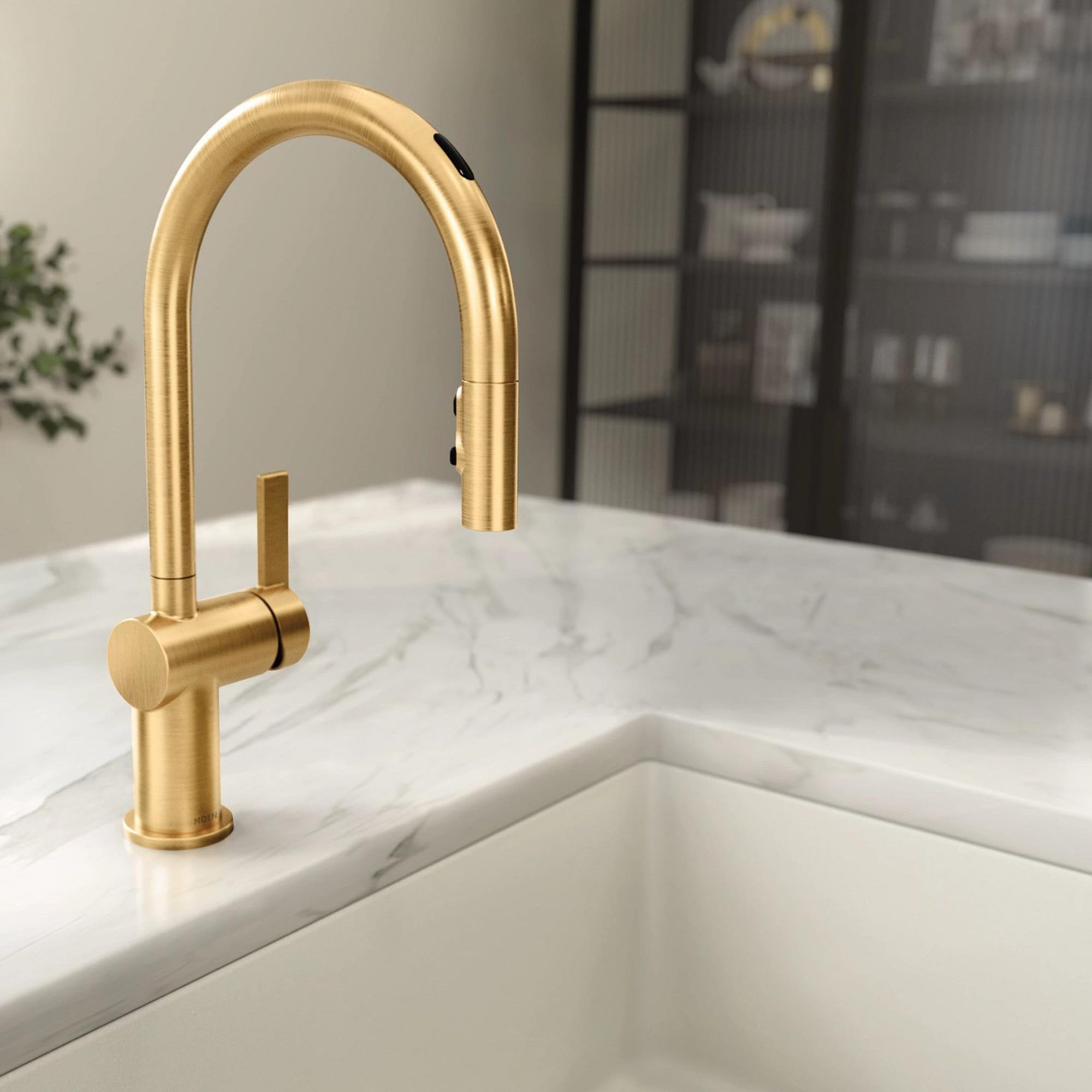 Amazon.com: Moen Brushed Gold Cia Motionsense Wave Sensor