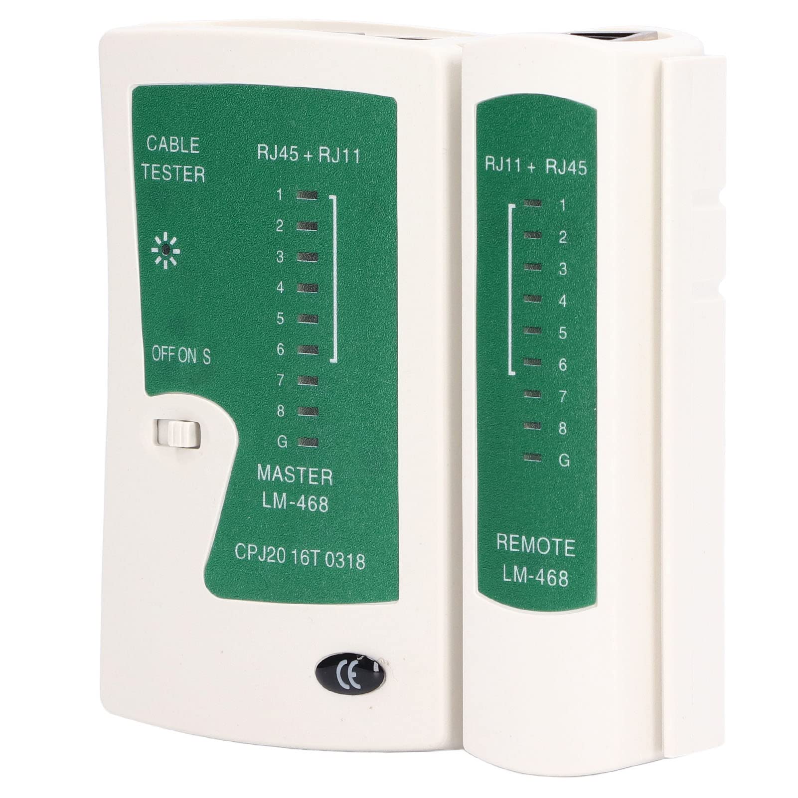Kit d'outils de réparation et d'entretien de câbles réseau avec testeur de réseau intégré, coupe-fil et dénudeur de ligne pour dénuder et connecter la ligne téléphonique –