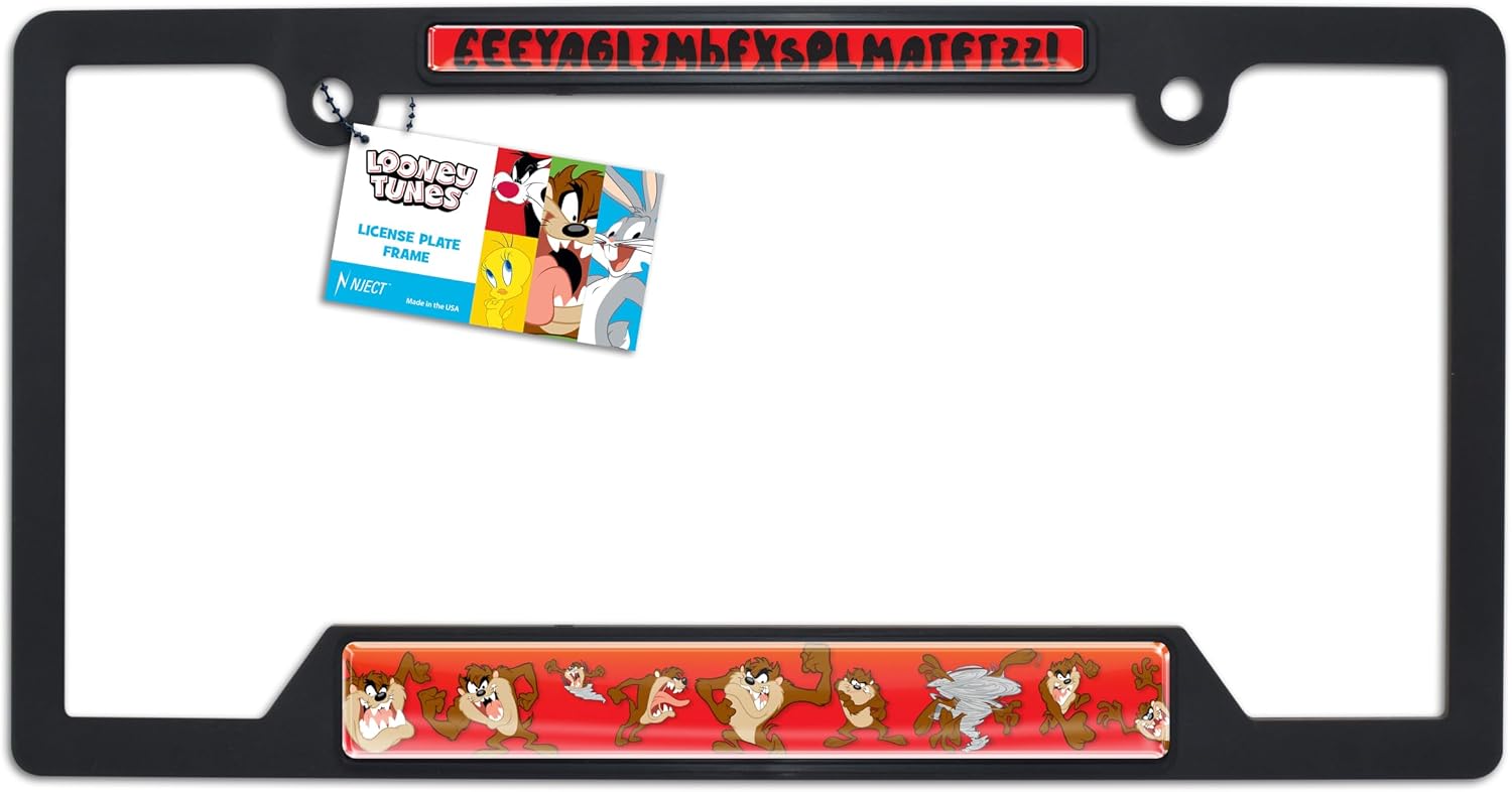 Tasmanian Devil License Plate Frame Black image 5