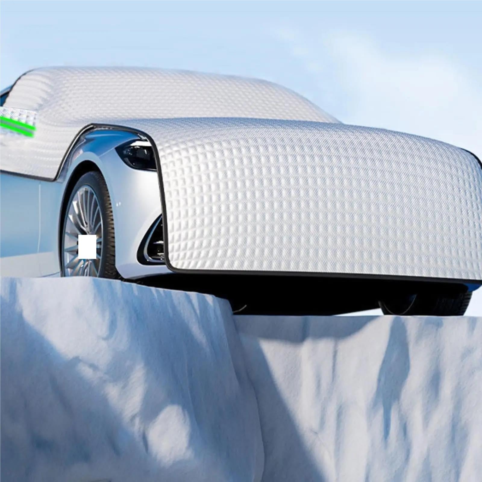 Copinverno Ertura per Parabrezza Auto Parabrezza Invernale per Auto Copertura antigelo Protezione antigelo Mezza Finestra di Ghiaccio Parasole