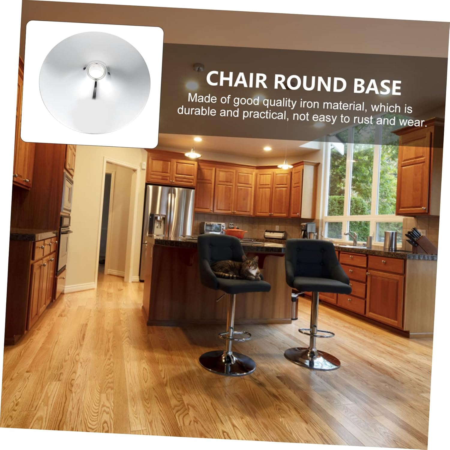 Kichvoe 1Pc Bar Table Holding Base Round Furniture Accessory for Tables Easy Installation for Various