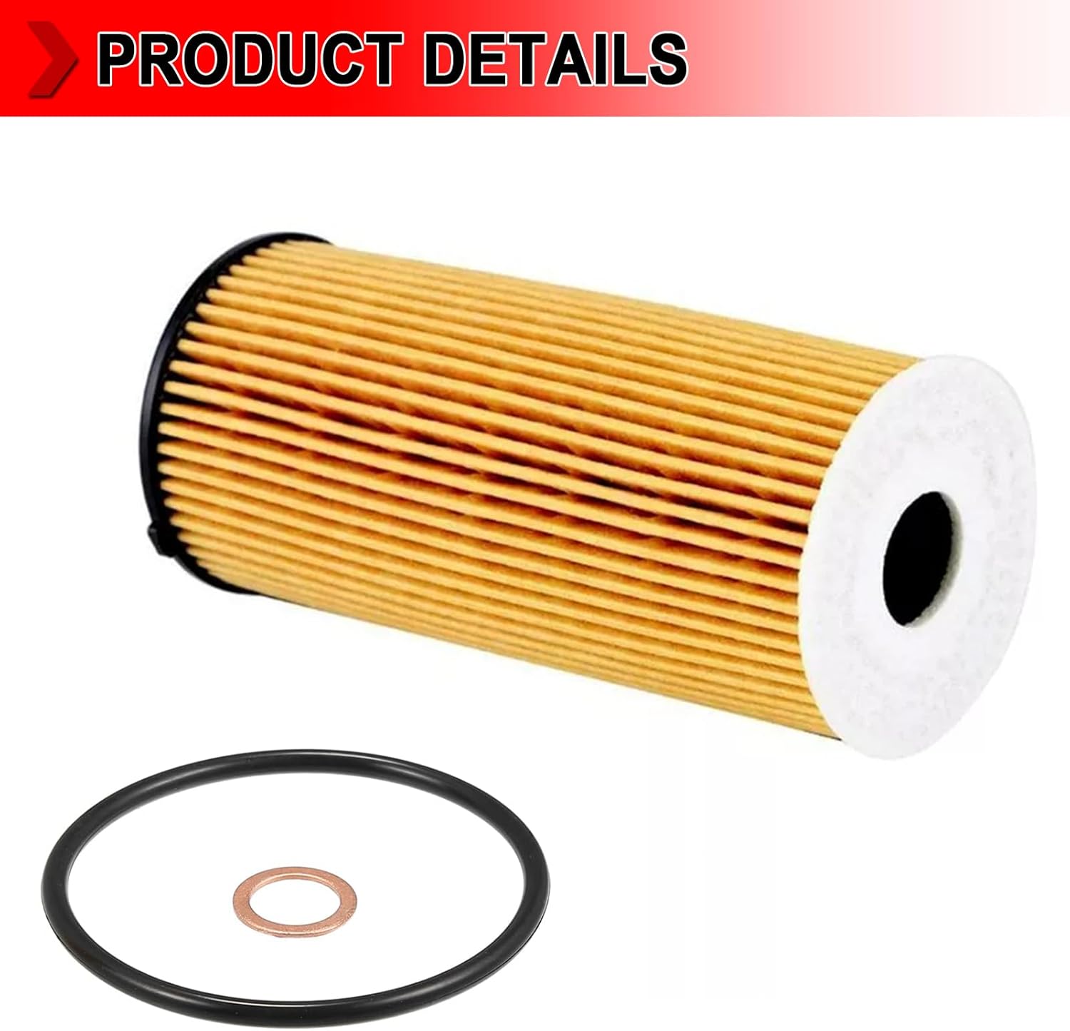 HU6014Z Engine Oil Filter Compatible with BMW 2016-2023 118i 230i 330i 430i 530i 740e X3 X4 Z4, Replaces # HU6014/1Z, 11428575211, OX813/1D, Pack of 16