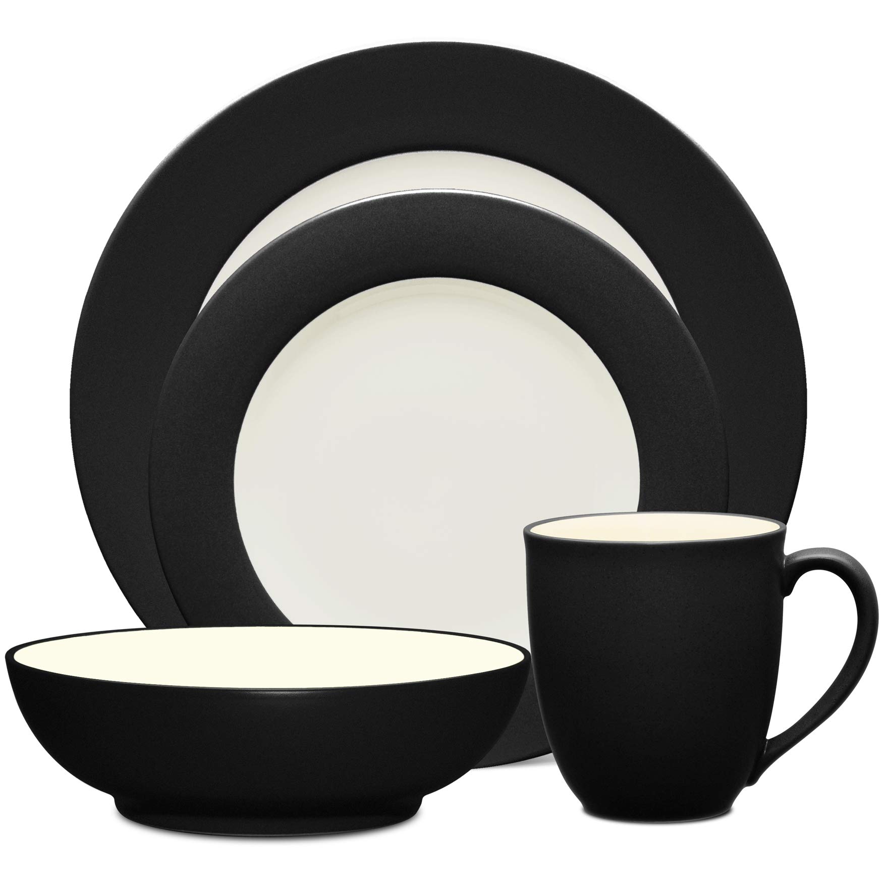 Noritake Colorwave Graphite 4-Piece Place Setting
