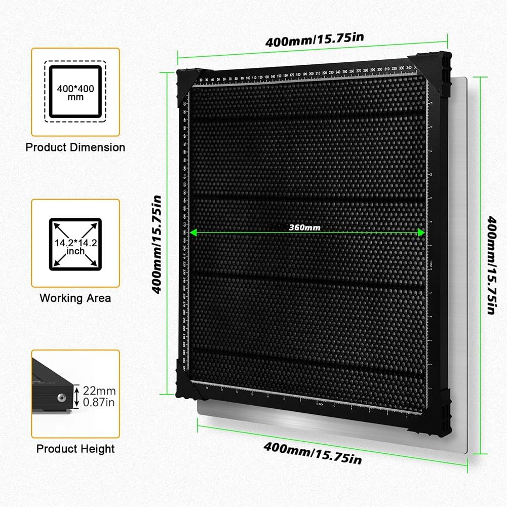 Amazon | VEMMIO ハニカム作業テーブル、400x400x22mm ハニカム