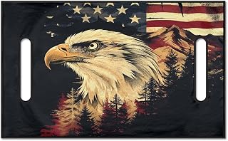 American Flag Eagle Golf Cart Seat,Reusable Comfortable Seat Cover Blanket with Gifts for Family,50 "x 30.9"