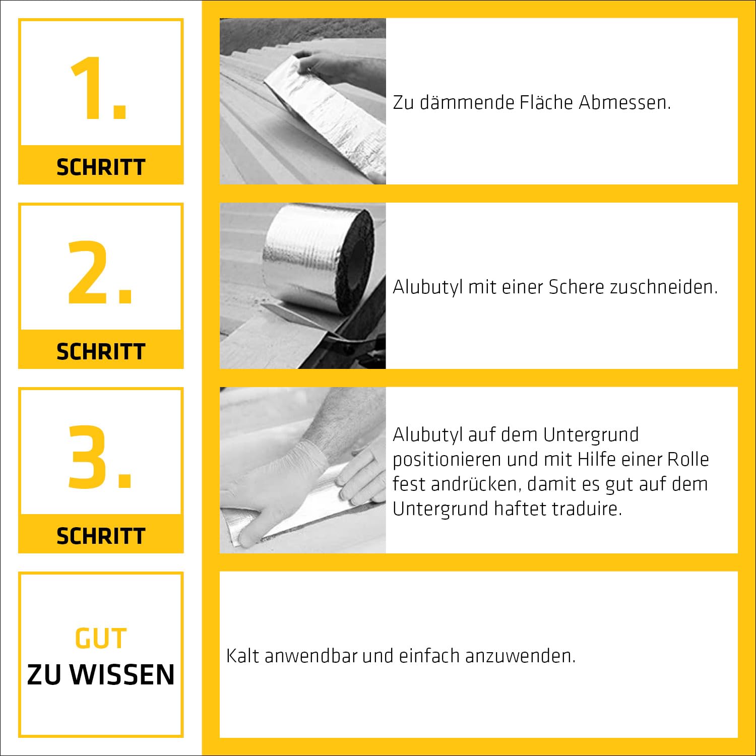 SIKA - Alubutyl Antidröhnmatte Selbstklebend - SikaDamp-620 - 2,5m² | Schalldämmung und Vibrationsdämmung fürs Auto - Für Türen, Unterboden und Camper - 1,8mm stark - 50 cm x 5 m = 2,5 m²