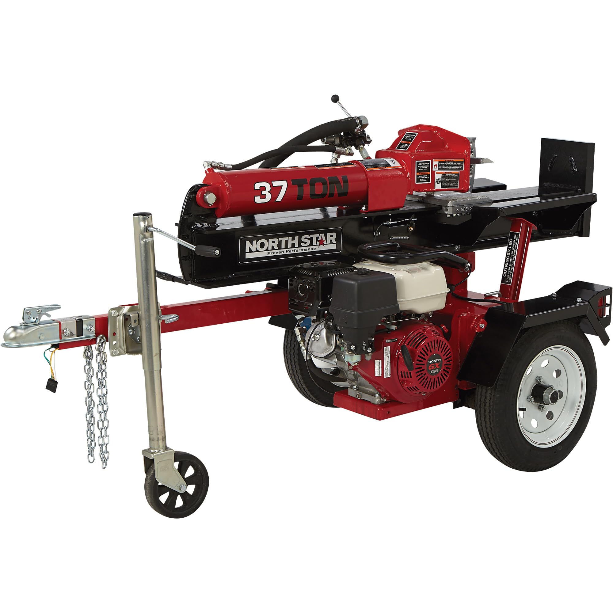 NorthStar Deluxe Horizontal/Vertical Log Splitter, 37-Ton Ram Force