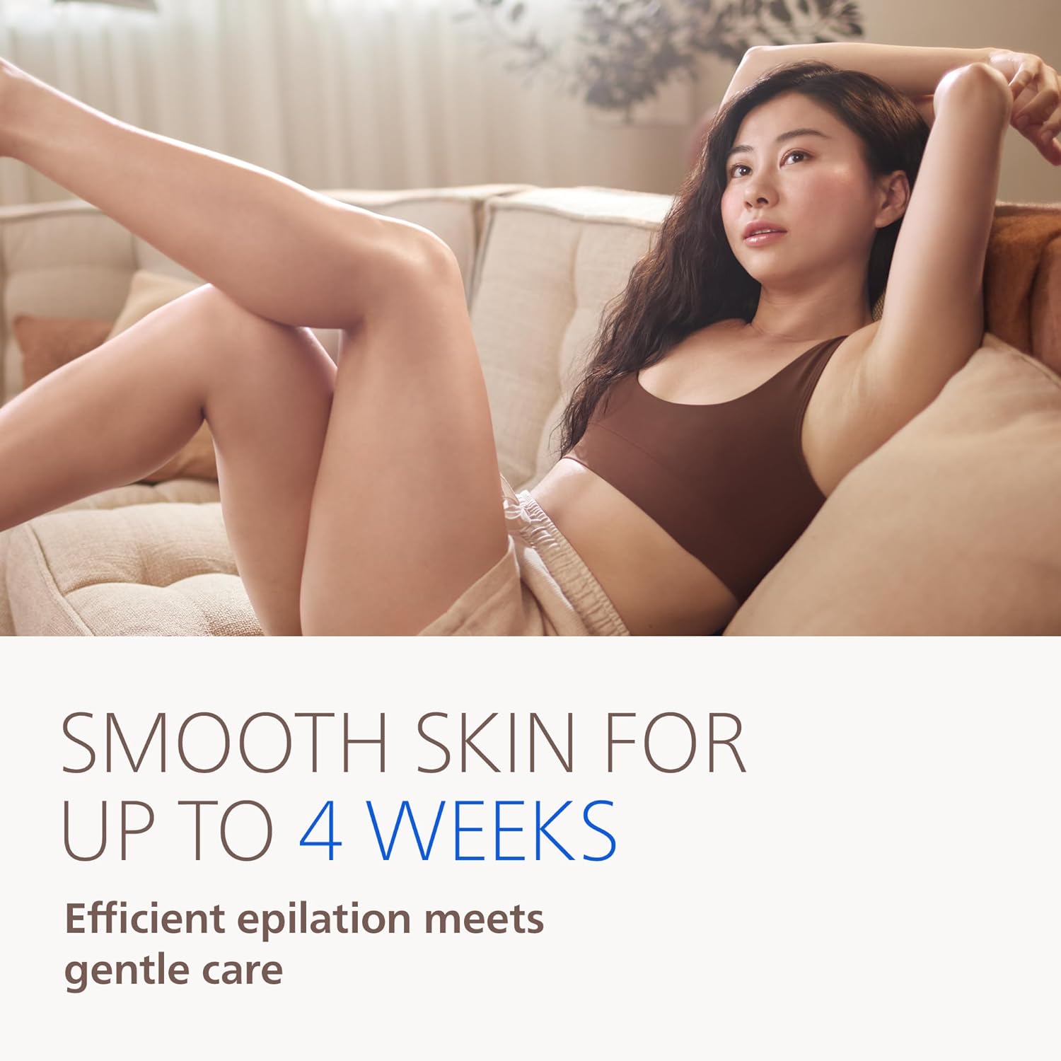 Philips Epilator Series 8000 - Cordless Wet and Dry Electric Epilator, Hair Removal for Legs and Body, with ProGuide, 3 Accessories, 60 min. Runtime, Model BRE708/00