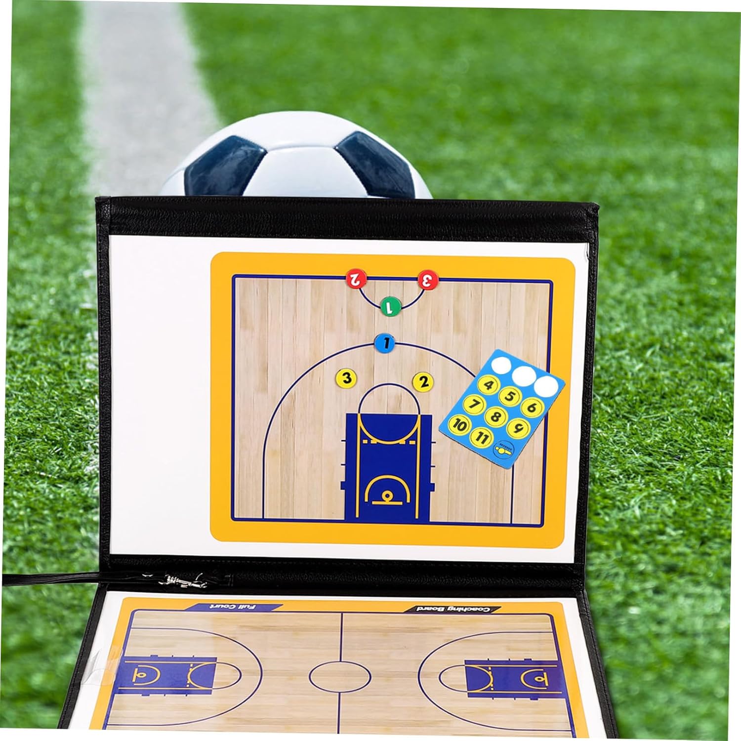 Basketball Coaching Board Reusable Writing Board Portable Dry Erase for Indoor Basketball Practice and Match Analysis