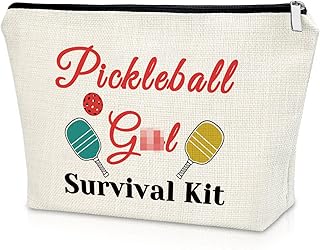 Pickleball Gifts for Girls Pickleball Lover Gift Makeup Bag Pickleball Player Gift Pickleball Training Gift Cosmetic Bag Pickleball Themed Gift Graduation Birthday Christmas Gift Cosmetic Travel Pouch