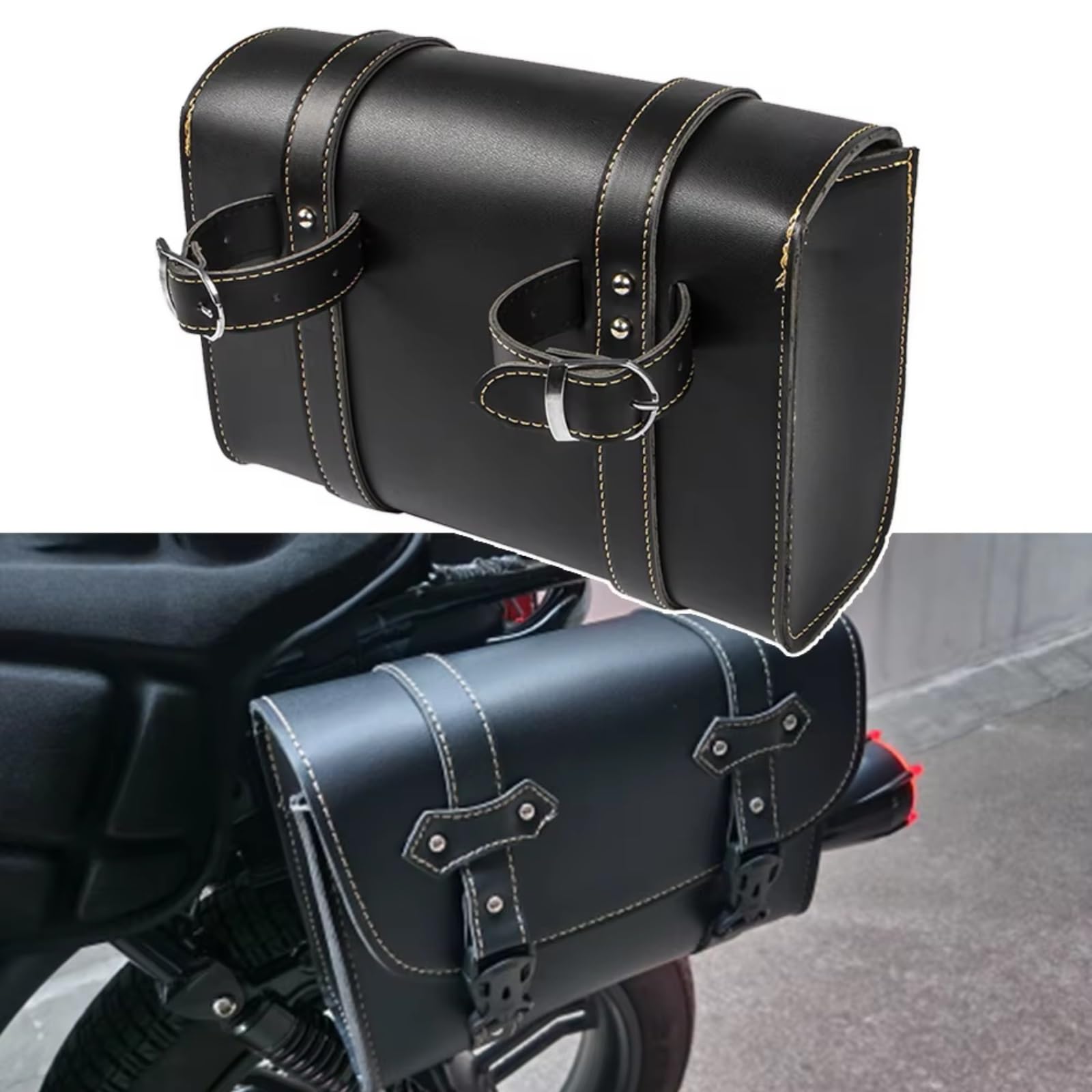 Compatibile Con Sportster Per XL883 XL1200 Xl 883 Moto Bisaccia Modello Side PU Borsa Sella Per Bagagli Attrezzi Accessori Sacche Moto