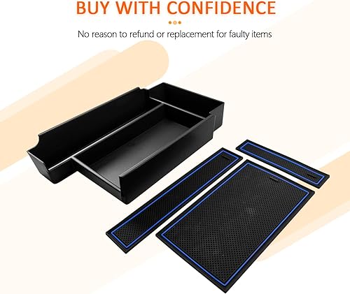 Miniatura 6 de CDEFG Organizador de accesorios de consola central compatible con Nissan Pathfinder 2022 2023, caja de almacenamiento de reposabrazos de material