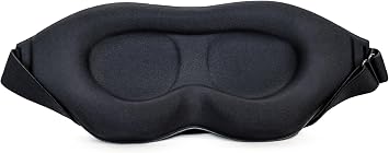 Black Out Sleep Mask, Light-Blocking Cover, Adjustable Travel Shade, Padded Comfort Mask for Adults, Ideal for Deep Rest