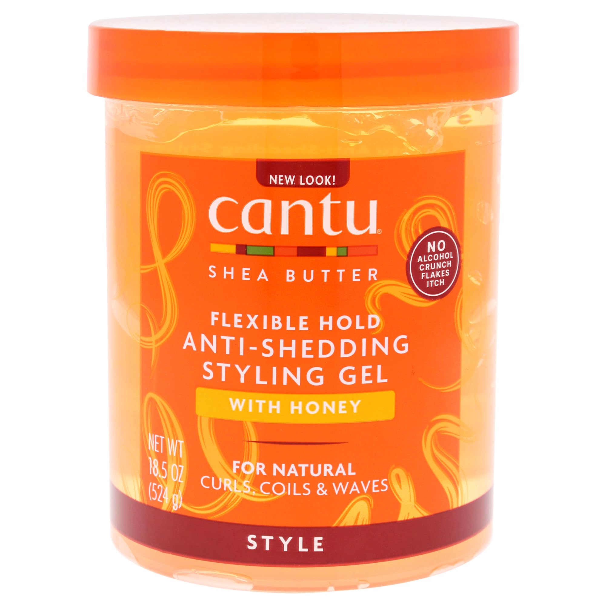 Cantu Shea Butter Maximum Hold Anti-Shedding With Honey Styling Gel 524 G
