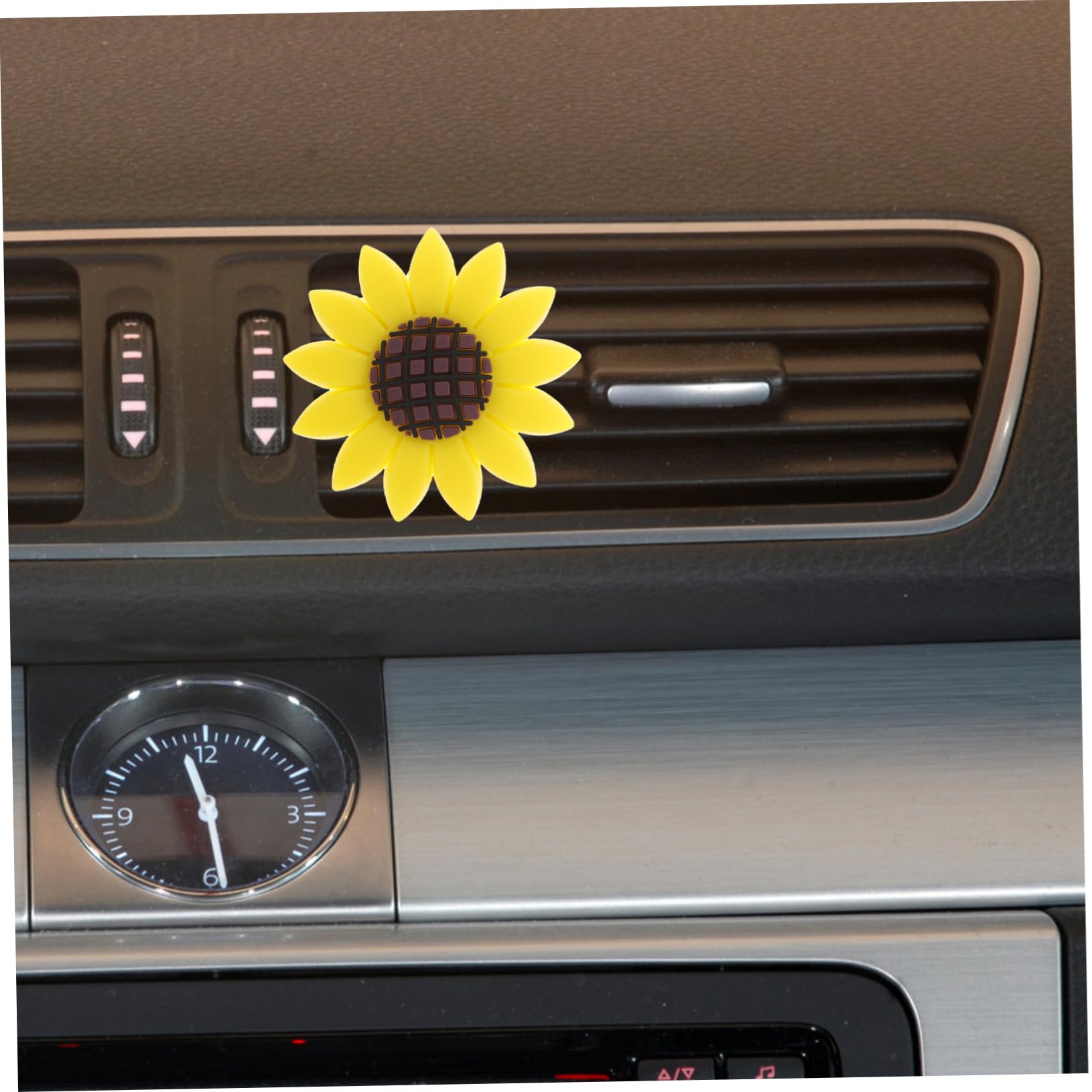 ibasenice 5 Set Di Accessori Per Auto Clip A Forma Di Girasole Clip Per Bocchette Di Ventilazione Per Auto 4 Pezzi * 5