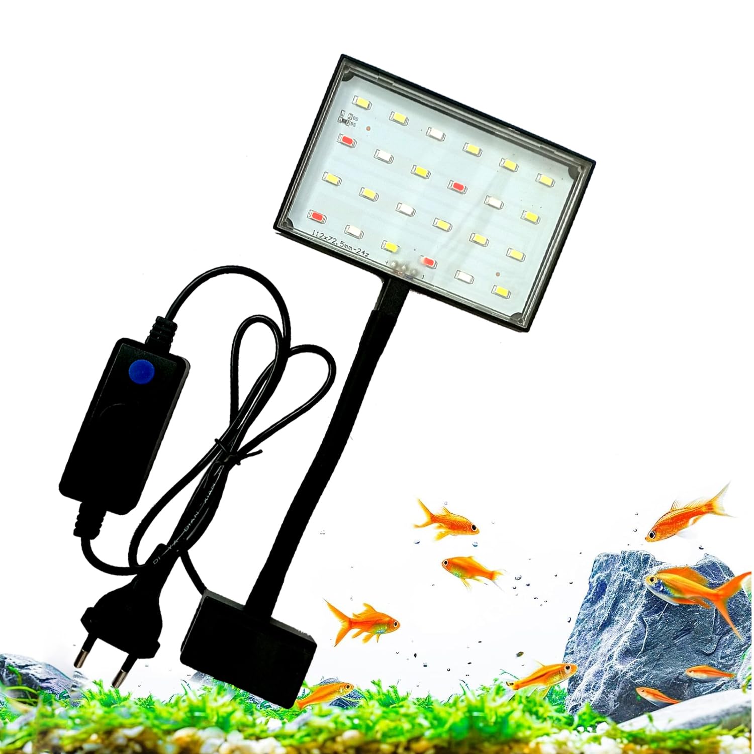 JAINSONS PET PRODUCTS Nemo Clip Lamp LED Ultra-Thin Clip Lamp Energy Saving Planted/Unplanted Tank RGB, White and Blue Clip On Aquarium LED Light for Upto 2 Feet Tank 8W 10 Inch LED E-400 (B0D8JBCY6K) Amazon Price History, Amazon Price Tracker