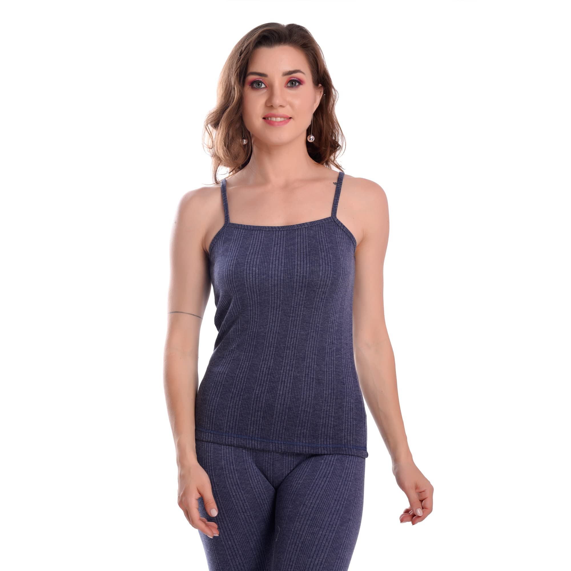 shaperx Women's Cotton Thermal Wear Spaghetti/Sleeveless Top Pack of 1-picture-21