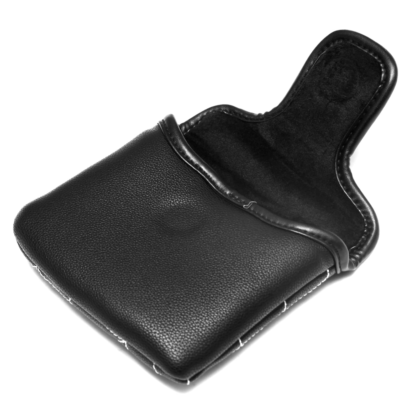 Golfschlägerhaube für Big Mallet Putter, Fersenschaft, quadratisch, Magnetverschluss, Schlägerschutz, passend für TaylorMade Spider X EX Tour (schwarz)