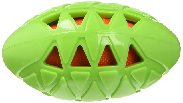 Rosewood Tough Crunch - Pelota de Rugby para Perros, Talla S