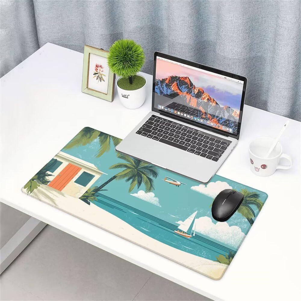 Tappetino Scrivania Albero, Tappetino Gaming 1000x500x3mm Mouse Pad aereo Tappeto Mouse, Accessori Gaming, Ufficio Accessori, Migliora la Precisione e la Velocità, per Ufficio e Casa f-396