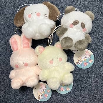 Amazon.co.jp: ぽぽまるず PoPomals マスコットぬいぐるみ 4種セット