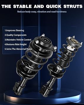 ECCPP Struts Complete Struts Spring for 2000-2006 for Hyundai Elantra