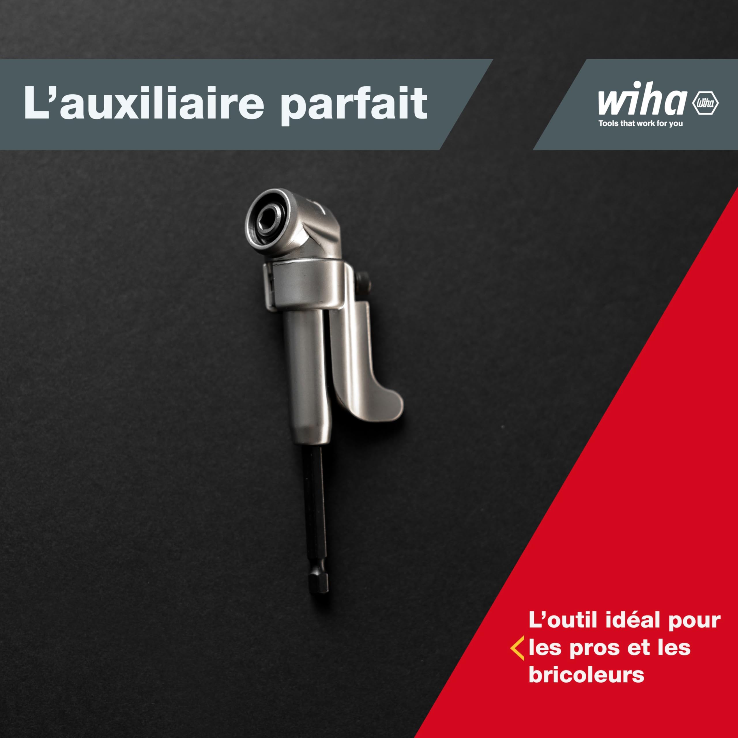 Wiha SB24629 Visseuse coudée Tête à 105° 1/4 x 1/4 (Import Allemagne)