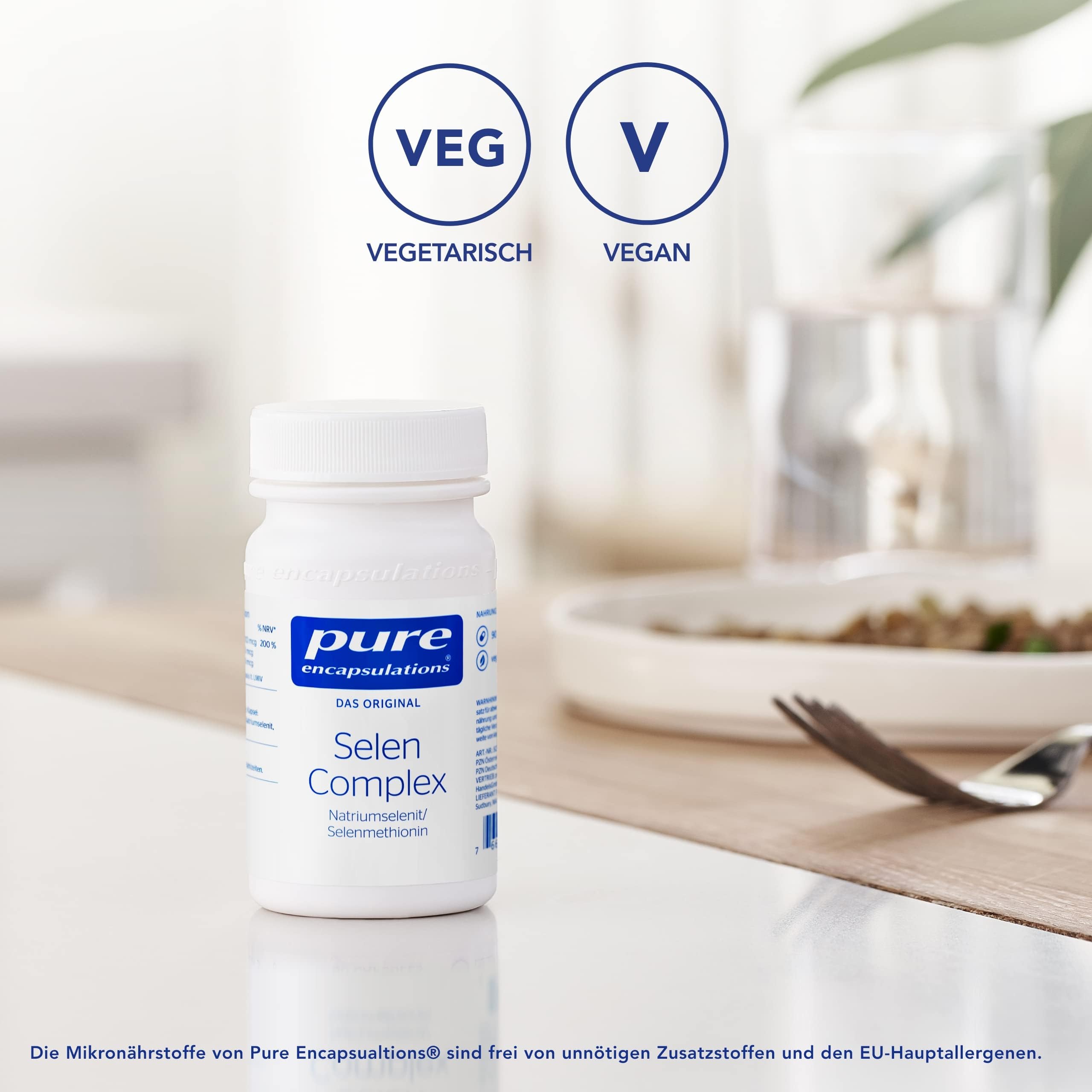 Pure Encapsulations - Selen Complex - Immunsystem stärken - Nahrungsergänzungsmittel für die Schilddrüse - 90 Kapseln