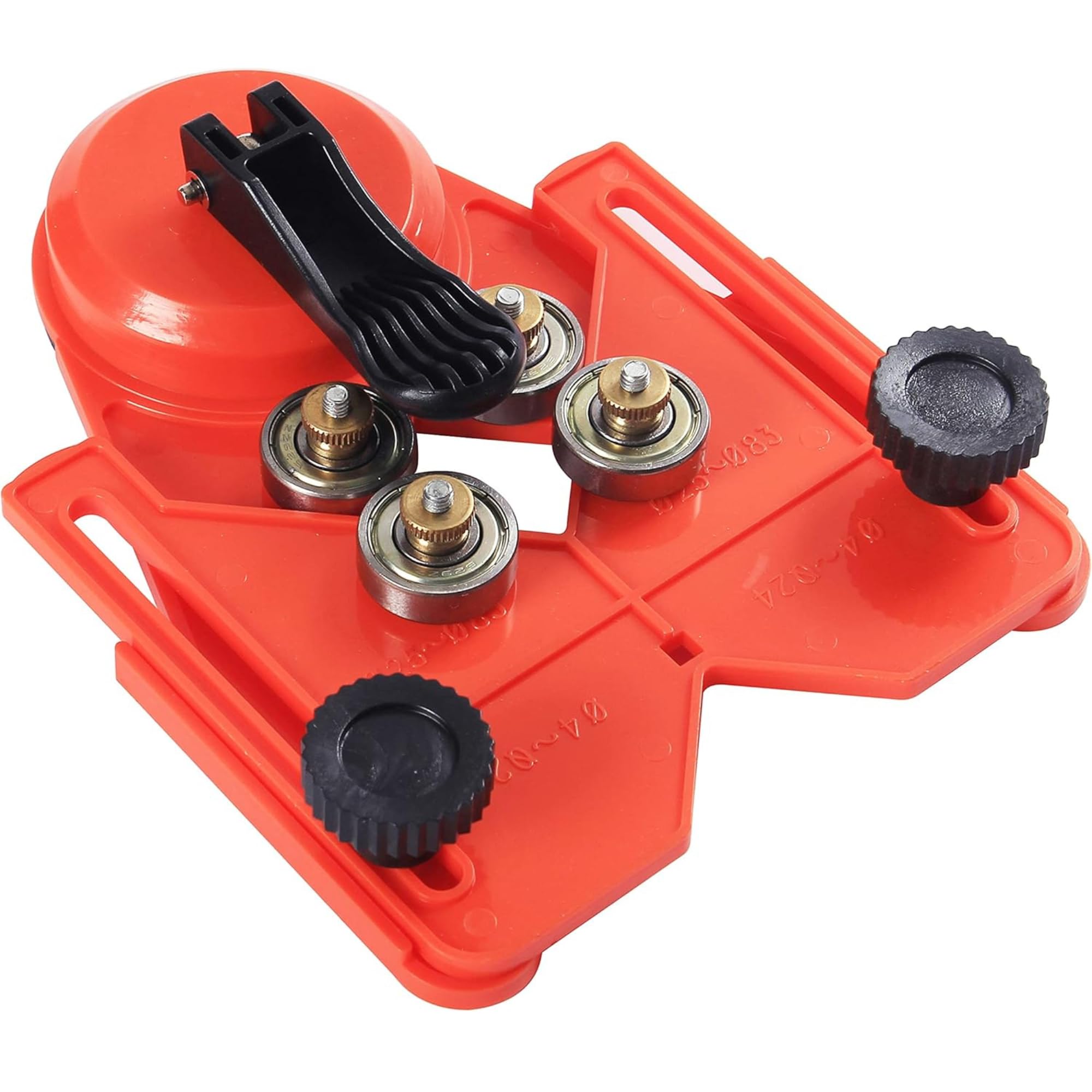 Drilax Adjustable Diamond Drill Guide with Suction Base | For 1/8" to 3-1/4" Hole Saws & Bits | Master Straight Cuts in Tile, Glass, Stone, Ceramic