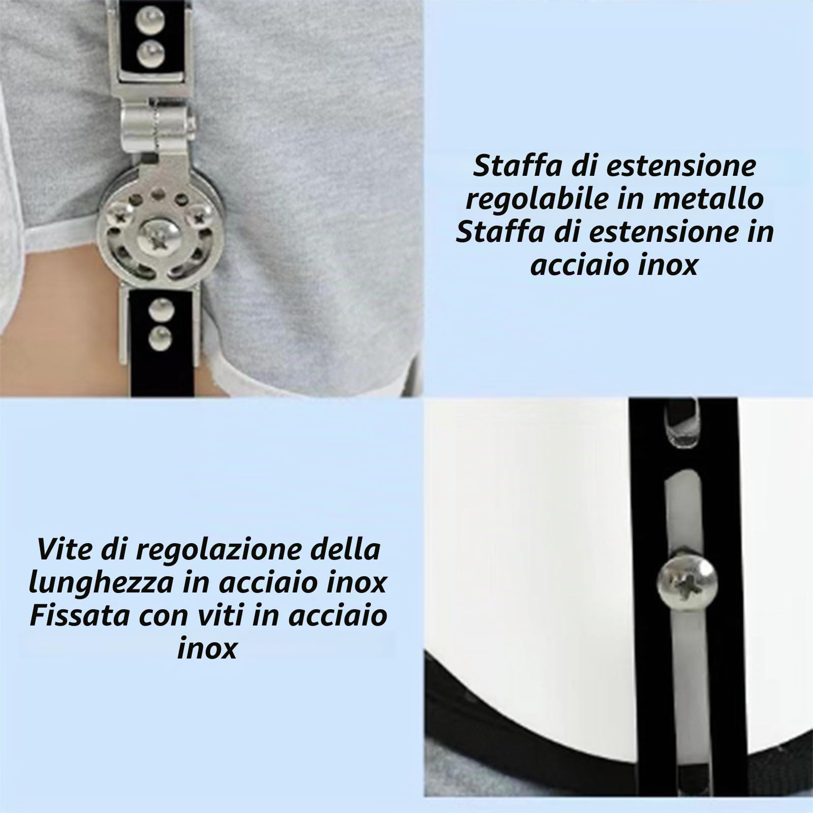 SFKLYU Tutore Ortopedico Anca Regolabile Cerniera Abduzione Dell'Articolazione Dell'Anca, Ortesi Gamba Ortesi Abduzione Dell'Anca, Supporto Articolazione Dell'Anca,Left