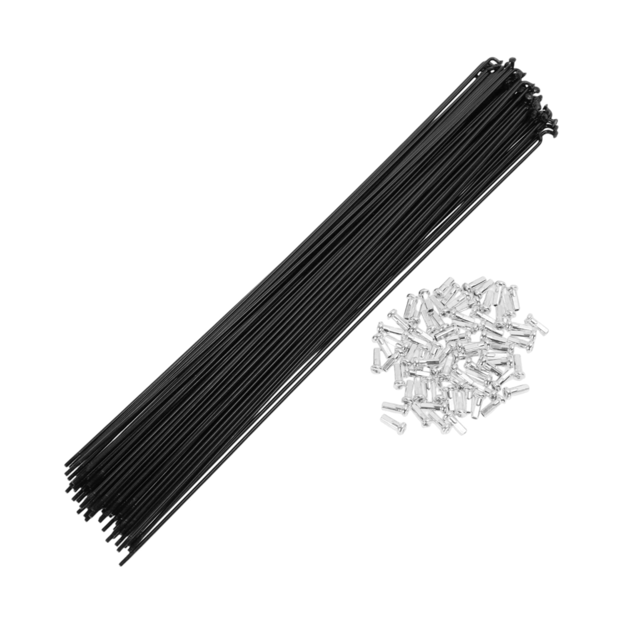TUCKBOLD 72 Set 14G Bicycle Spokes 294mm Bike Wheel Spokes Carbon Steel Black