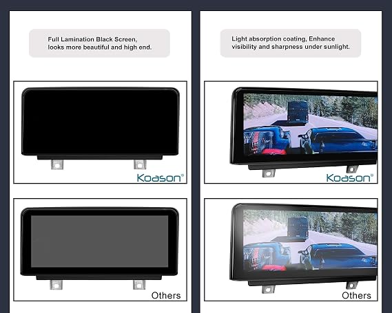 10.25 Black Screen Monitor 4+64G Android Auto Stereo Video Media Player GPS Navigation for BMW 1/2 Series F20 F21 F22 F23 2011-2016 NBT