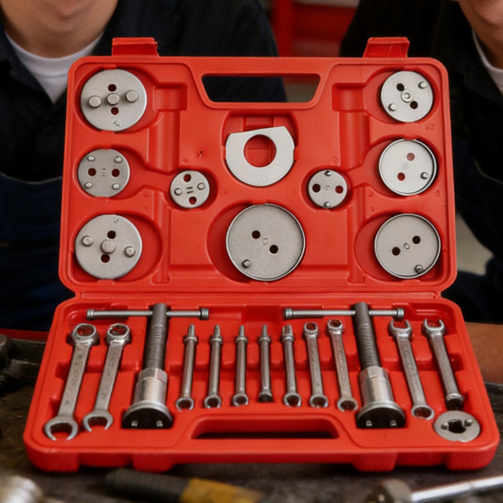 Herramienta de Compresión de Pistón de Freno Pinza Separadora de Discos | Herramienta de Pastillas de Freno Para Mantenimiento de Vehículos, Camiones, Motos y Bicicletas