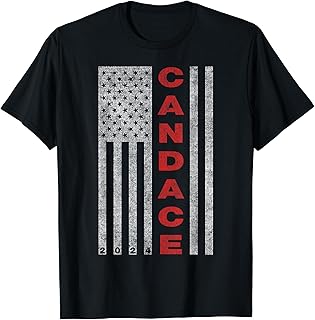 Elect Candace Owens for President 2024 - Republican USA Flag Women Kids Men T-Shirt