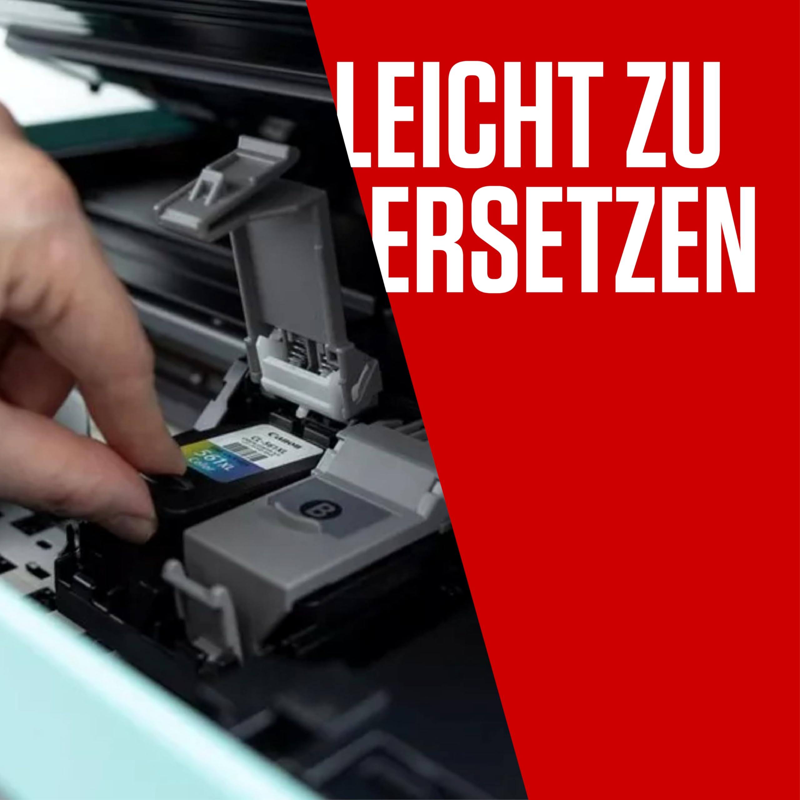 Canon PG-545/CL-546 Original Tintenpatronen 2er-Pack & 4x6 Fotopapier 50 Blatt für PIXMA TS3350 TS4550 TS3450 TS3150