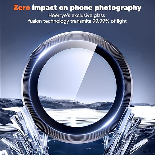 Miniatura 51 de Hoerrye Protector de lente de cámara para Samsung Galaxy S24 Ultra, compatible con fundas, protector de pantalla de vidrio templado Ultra-HD 9H