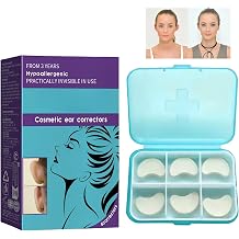 Invisible Ear Correction Patches, Silicone Ear Tape for Prominent Ears, Waterproof Ear Contour Support Stickers for Adults, Painless Ear Aesthetic Corrector, 6pcs