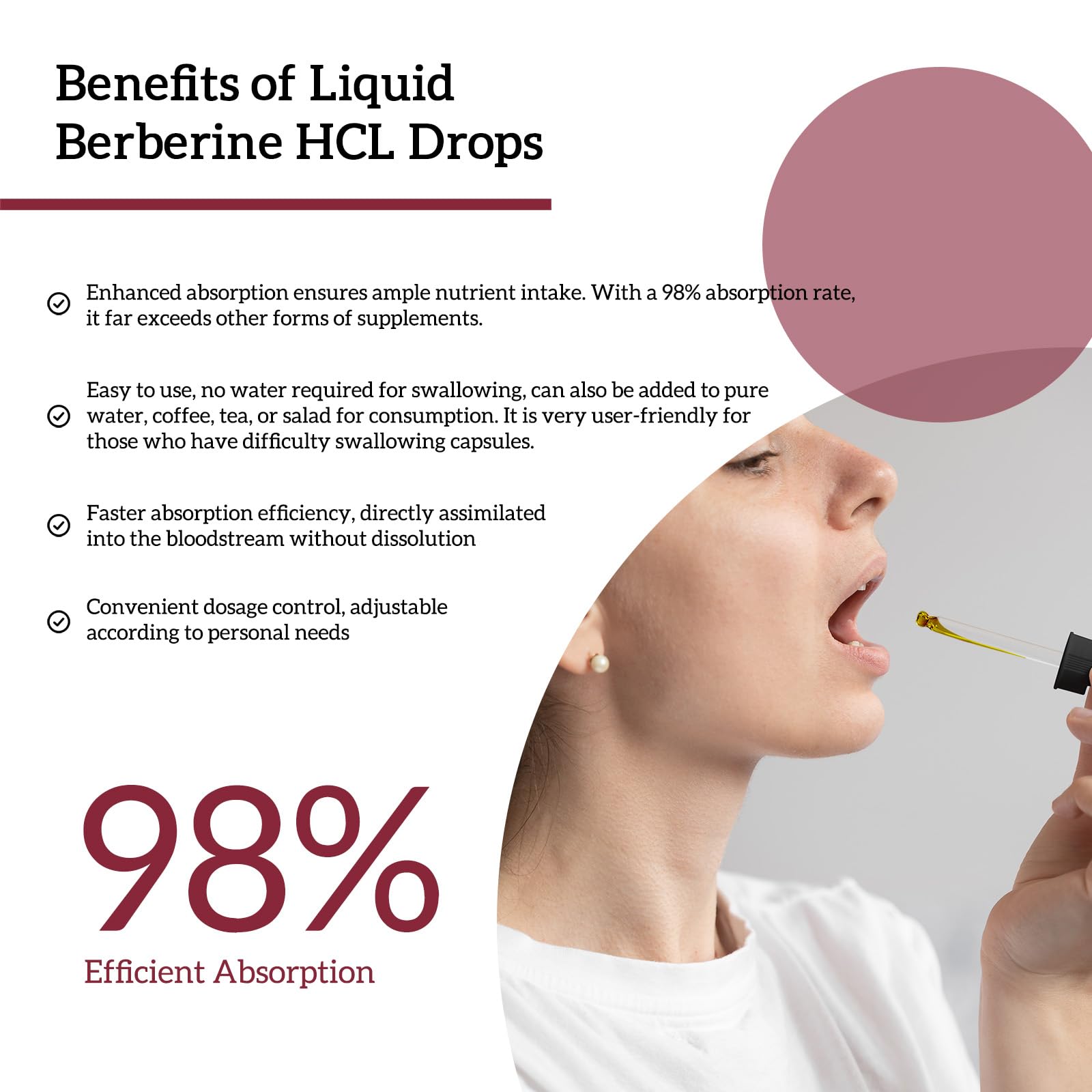 Berberine HCL Liquid Drops Supplement - 1200mg Berberine Root with Organic Ceylon Cinnamon - Supports Immune System, Heart Health - 2 Fl Oz — Amazon image 7
